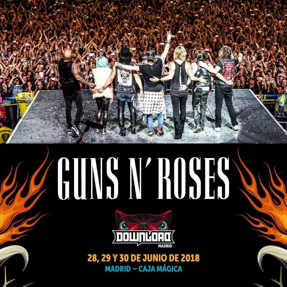 Guns N' Roses en el Download Festival Madrid de 2018